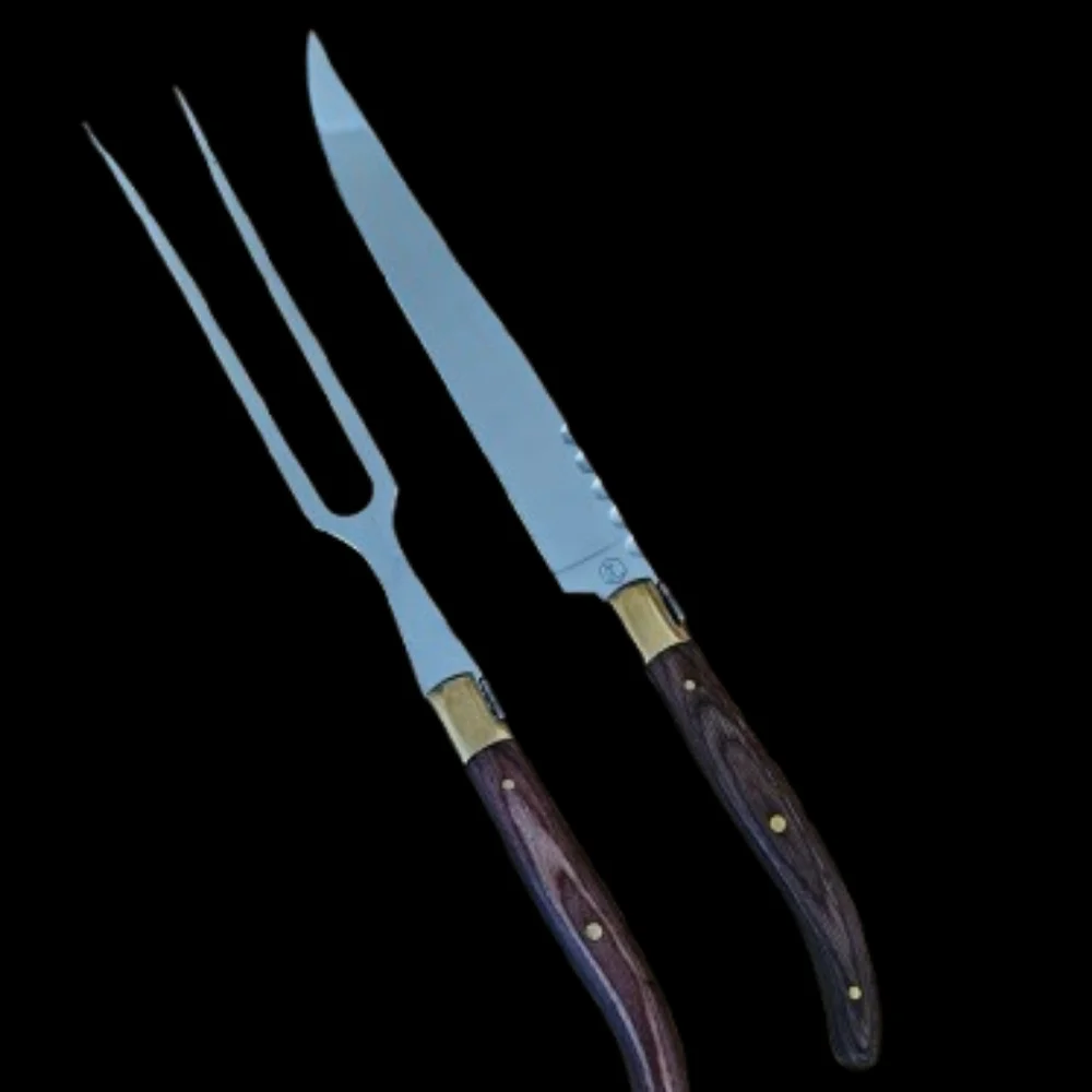 NWOT Laguiole Tradition Carving Knife & Fork Set